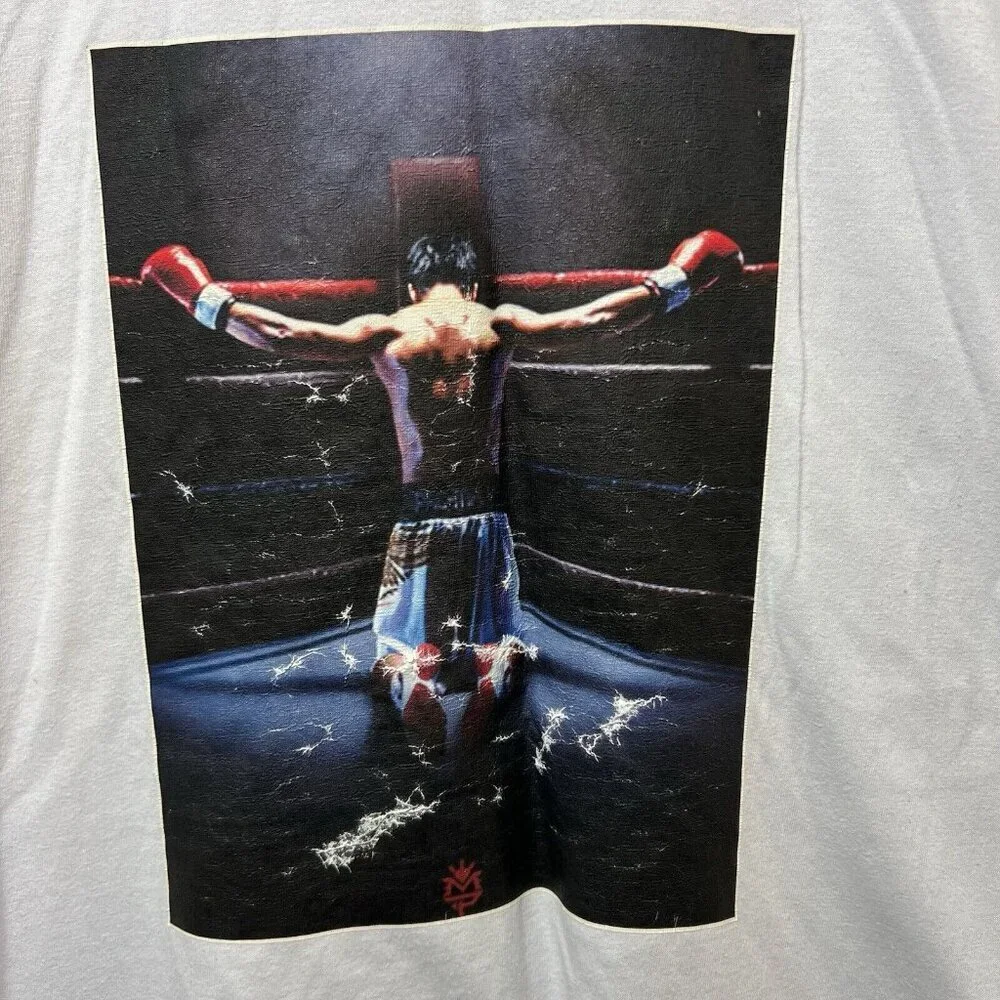 Manny Pacquiao T Shirt Mens 2XL White Short Sleeve Graphic Print‎